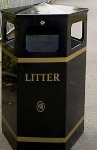 Picture of 94lt Citadel Hexagonal Litter Bin