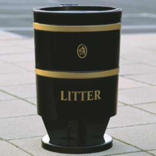 Picture of 94lt KNIGHT OPEN TOP FREE STANDING BIN