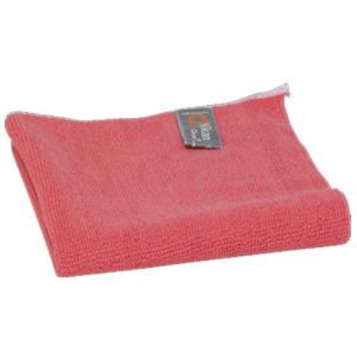 Picture of x5 VIKAN MICROFIBRE CLOTHS - RED