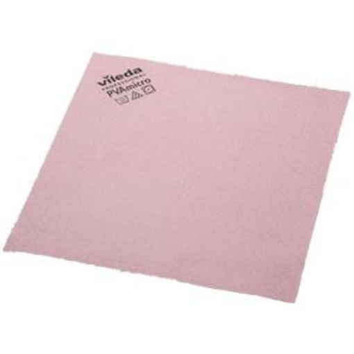 Picture of Vileda PVA Microfibre Cloth 38x35cm - Red