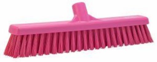 Picture of 16" / 410mm Vikan Platform Soft/Hard  Broom - Pink