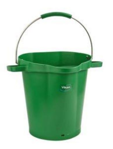 Picture of 20lt Vikan Graduated Hygiene Bucket  - Green 