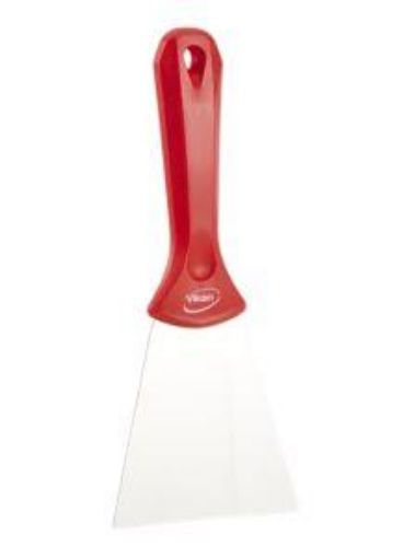 Picture of 10cm Vikan Hand Scraper Stainless Steel - Red