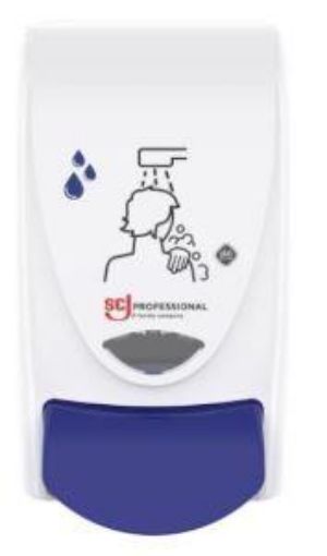 Picture of 2lt Deb Shower Dispenser - White Blue Button