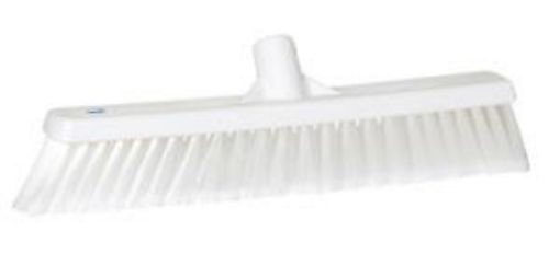 Picture of 41cm/ 16"  Vikan Platform Soft/Split Broom - White