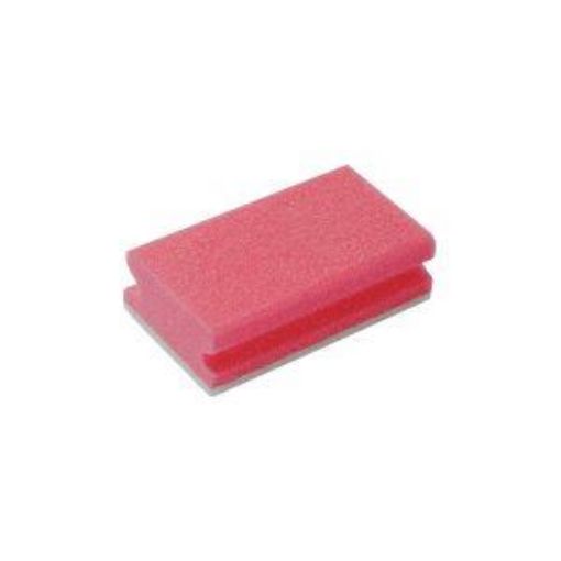 Picture of Non-Scratch Finger Grip Sponge Scourer - Red