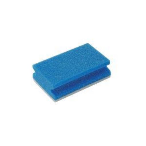 Picture of Non-Scratch Finger Grip Sponge Scourer - Blue