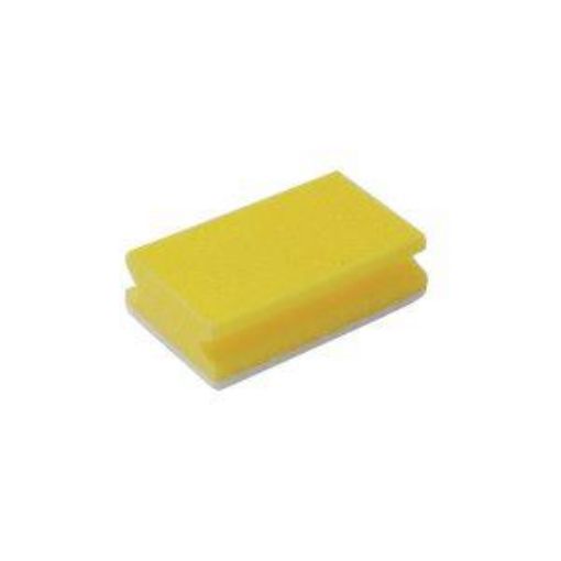 Picture of Non-Scratch Finger Grip Sponge Scourer - Yellow