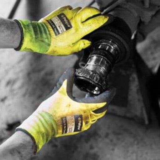 Picture of Grip It Oil Therm Nitrile Hi Vis Yellow - Large/ 10