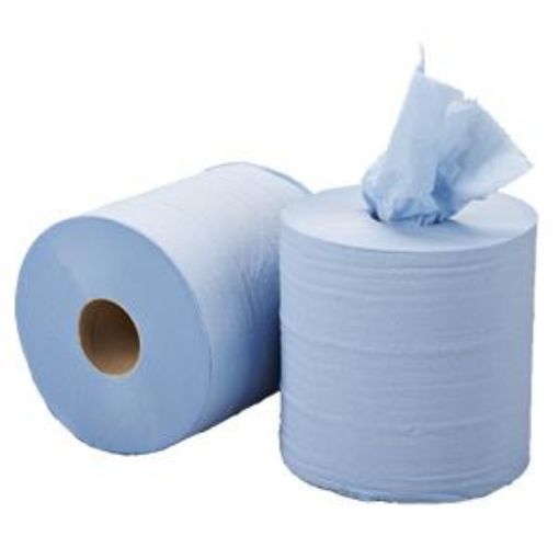 Picture of Essentials 3ply C/Feed Embossed Blue 6x150m