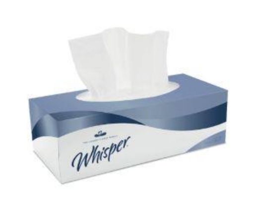 Picture of Whisper 2ply White Facial Tissues 36x100sh