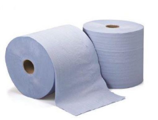 Picture of Leonardo 1ply Blue Hand Towel Roll 6x200m