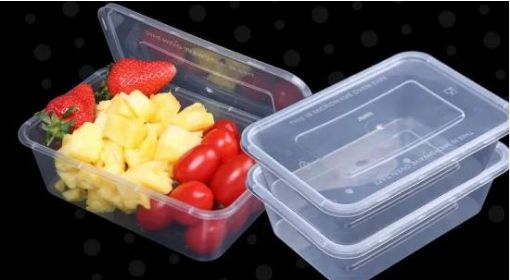 Picture of x250 500ml Microwave Containers & Lids Reusable - Clear 