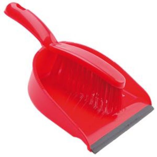 Picture of Dustpan & Brush Set -  Red