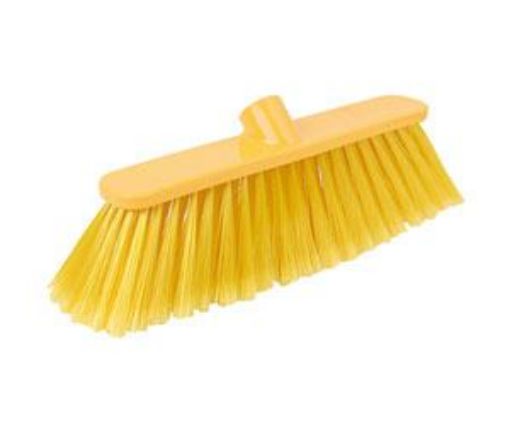 Picture of 12" DELUXE BRUSH HEAD STIFF - YELLOW