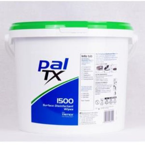 Picture of x1500 PAL TX Surface Disinfectant Wipes - Blue 