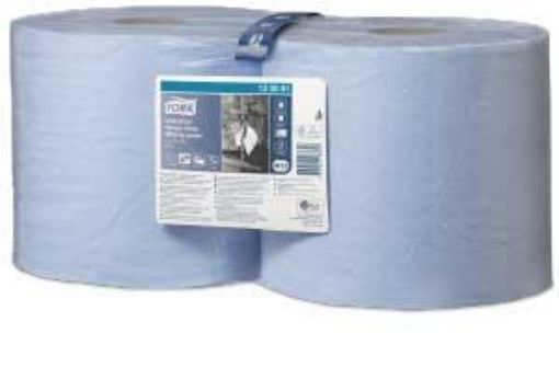 Picture of Tork Industrial HDuty 3ply Wiping Rolls (2x119m) - Blue W1 W2