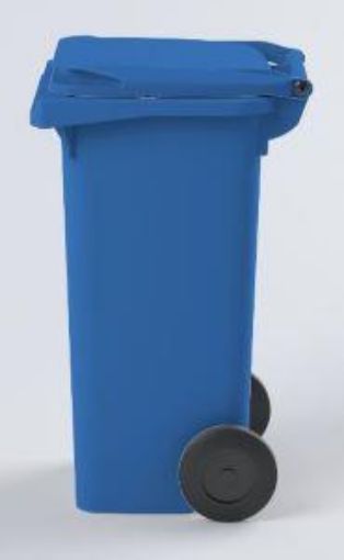 Picture of 120lt Wheeled Bin Plastic - Blue