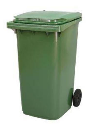 Picture of 240lt WHEELED BIN PLASTIC - GREEN