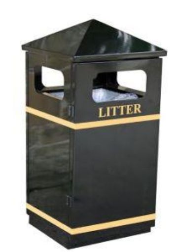 Picture of 110lt HERALD BIN PEAKED LID