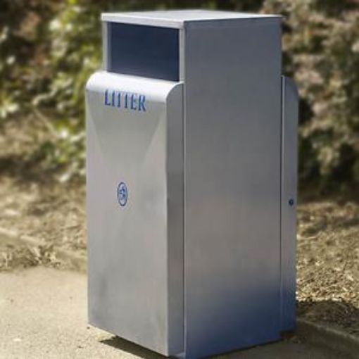 Picture of VALLEY 100 STAINLESS STEEL LITTER BIN