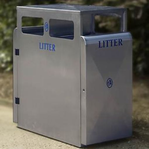 Picture of 200lt VALLEY STAINLESS STEEL LITTER BIN