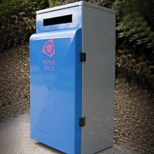 Picture of 100lt Valley Recycling Litter Bin - Steel