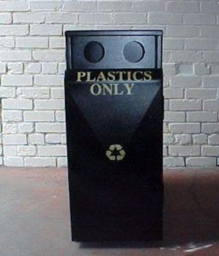 Picture of 50/50 Valley Recycling Litter Bin - Steel 