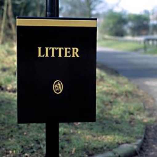 Picture of 40lt VALLEY POST MOUNT LITTER BIN