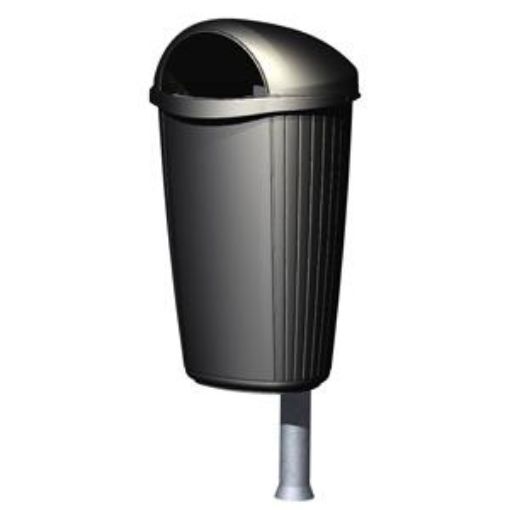 Picture of Dinova Post Mounted & Wall Mounted Litter Bin BIN