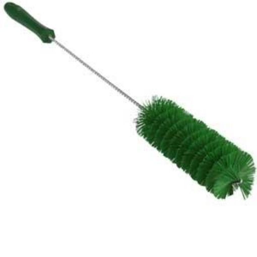 Picture of 51cm/ 20" Vikan Tube Cleaner Brush Hard 40mm dia - Green