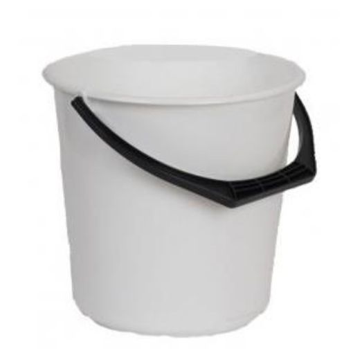 Picture of 9lt/ 2gal Plastic Bucket - White