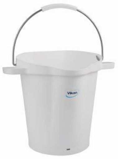 Picture of 20lt Vikan Graduated Hygiene Bucket  - White