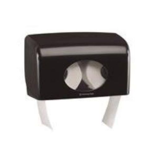 Picture of 7191 Aquarius Twin Toilet Roll Dispenser - Black