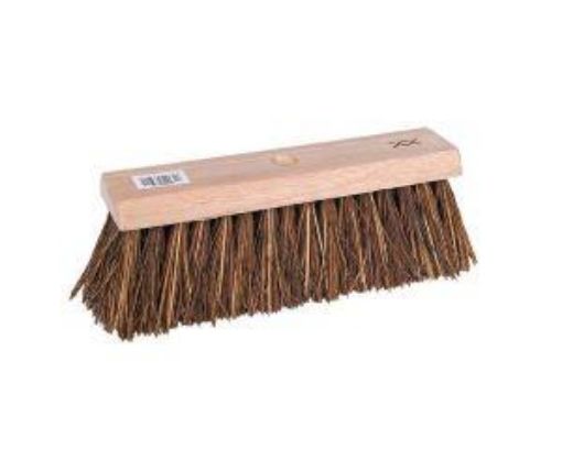 Picture of 32cm/ 13"  Wooden Broom Square Yard - Stiff Basscine 1 1/8" bore