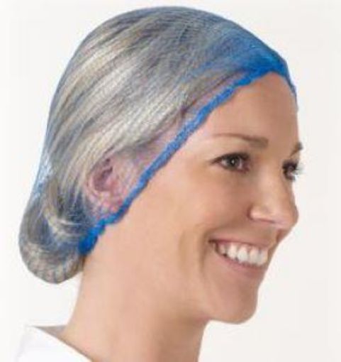 Picture of x100 HAIRNET METAL DETECTABLE - BLUE