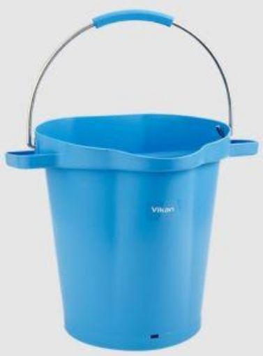 Picture of 20lt Vikan Graduated Hygiene Bucket  - Blue