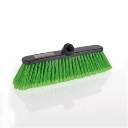 Picture of 30cm/ 12" Economy Brush Head Soft - Grey Head Green Fill