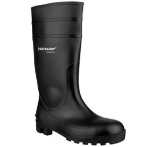 Picture of Dunlop Protomaster Safety Wellington - Black Size 6