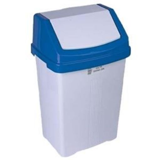 Picture of 50lt SWING BIN with BLUE LID