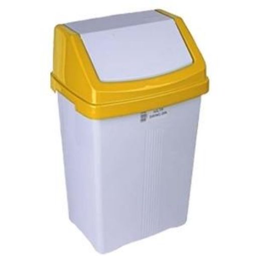 Picture of 50lt SWING BIN with YELLOW LID