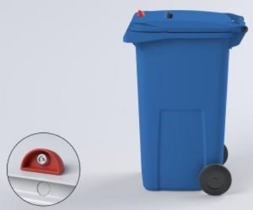 Picture of CONFIDENTIAL WASTE WHEELED BIN PLASTIC - BLUE