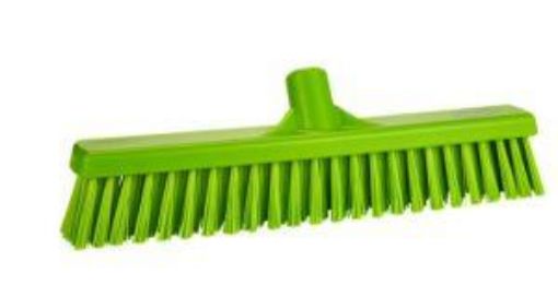 Picture of 16" / 410mm Vikan Platform Soft/Hard  Broom - Lime