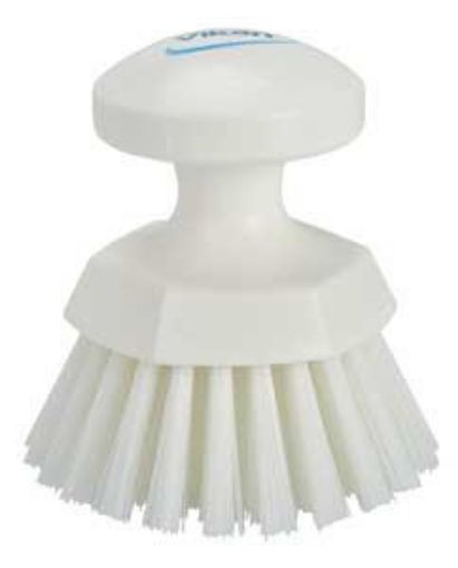 Picture of 5" VIKAN ROUND HAND BRUSH STIFF - WHITE