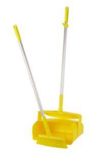 Picture of 35cm Lobby Dustpan & Broom Medium - Yellow