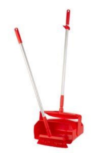 Picture of 35cm Lobby Dustpan & Broom Medium - Red