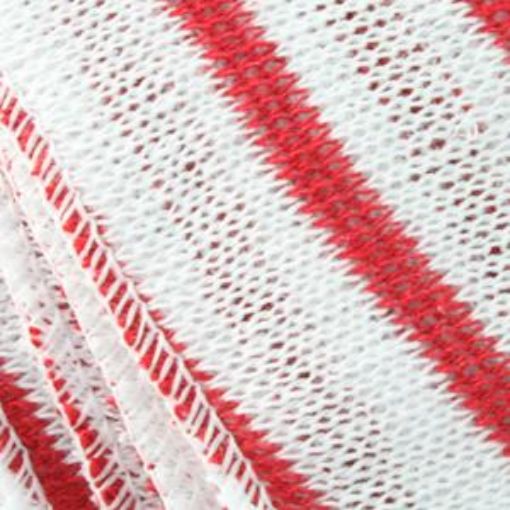 Picture of x10 Knitted Dishcloth 40x30cm - Red Stripe 