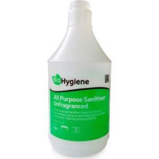 Picture of 6x750ml BioHygiene All Purpose Sanitiser Unfragranced GREEN BOTTLE