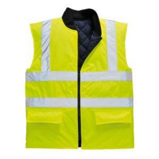 Picture of Hi-Vis Reversible Bodywarmer - Yellow 4X Large