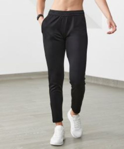 Picture of Tombo Ladies Slim Leg Joggers - Black